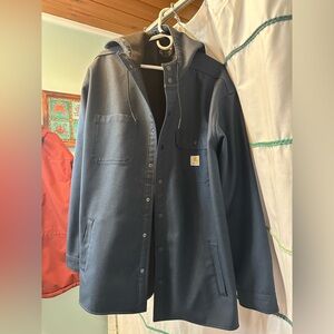 Men’s Carhartt Navy Rain Defender Relaxed Fit Jacket 3XL